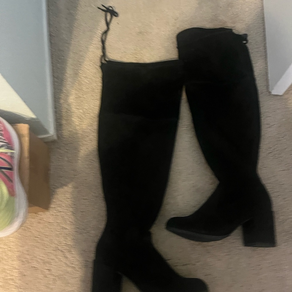 Torrid Wide Calf suede Black Knee-High Boots